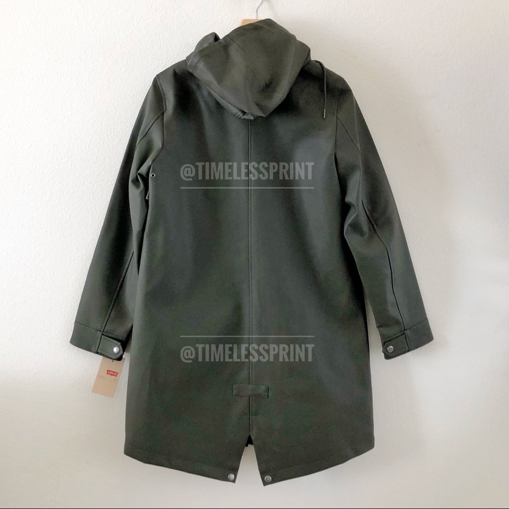 Green Levi’s Water Repellent Hooded Parka - Picture 4 of 5